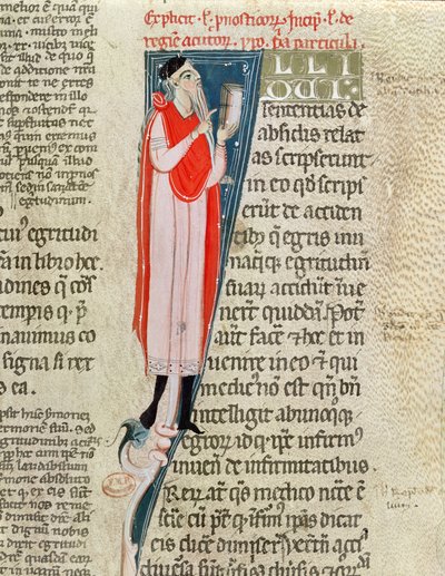 A doctor teaching, from Aphorisms by Hippocrates with a commentary by Claudius Galenus by French School