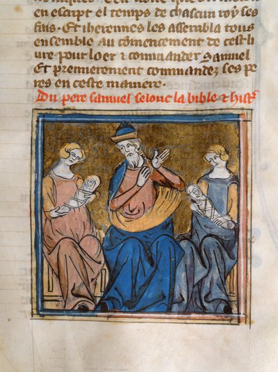 Samuel and his sons Joel and Abijah by French School