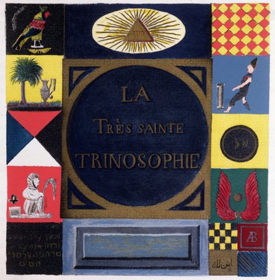 Frontispiece of La Tres Sainte Trinosophie attributed to the Comte de Saint-Germain by French School