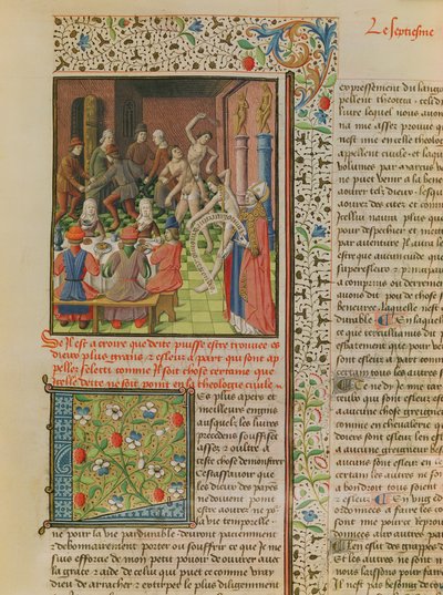 Temporal and Terminal, from the French translation of De Civitate Dei by St. Augustine of Hippo (354-430) by French School