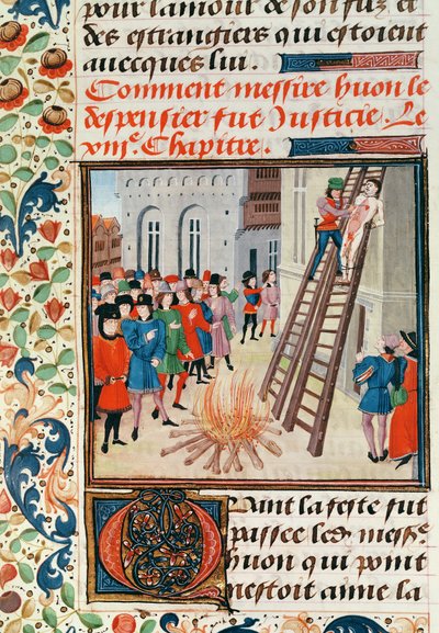 Execution of Hugh Despenser, from Froissart