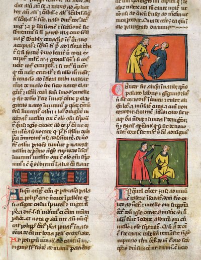Doctors and Patients, from an edition of Book of Surgery by Rogier de Salerne by French School