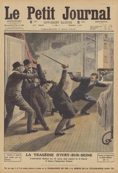 Murder of a senior Paris police officer by an anarchist at Ivry-sur-Seine by French School