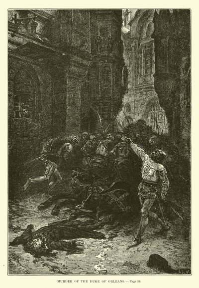 Murder of the Duke of Orleans by French School