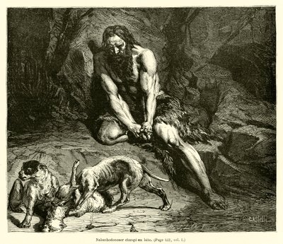 Nebuchadnezzar Turned into a Beast by French School