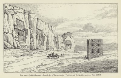 Naksh-i-Rustem, General View of the Necropolis by French School