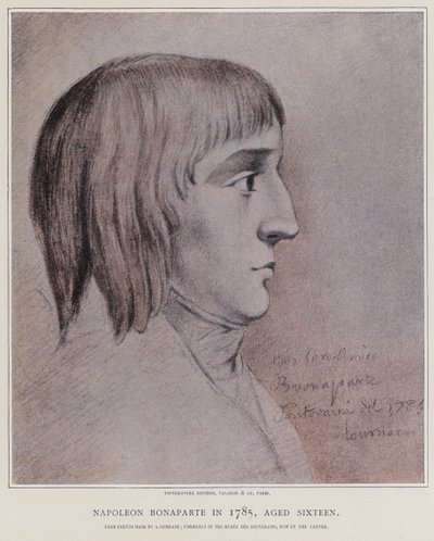 Napoleon Bonaparte in 1785 by French School