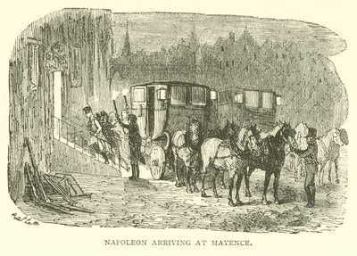 Napoleon Arriving at Mayence by French School
