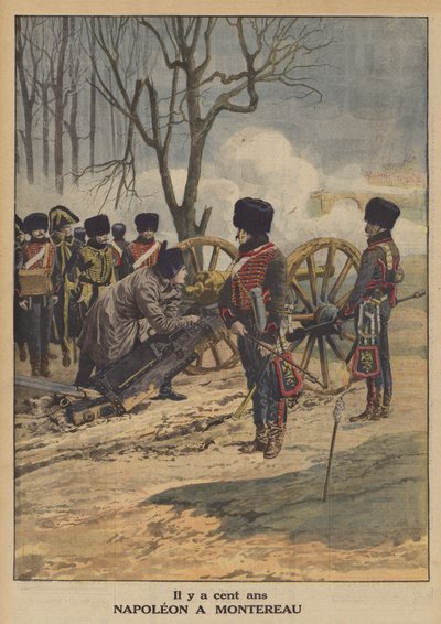 Napoleon at the Battle of Montereau by French School