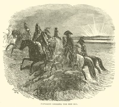 Napoleon crossing the Red Sea by French School