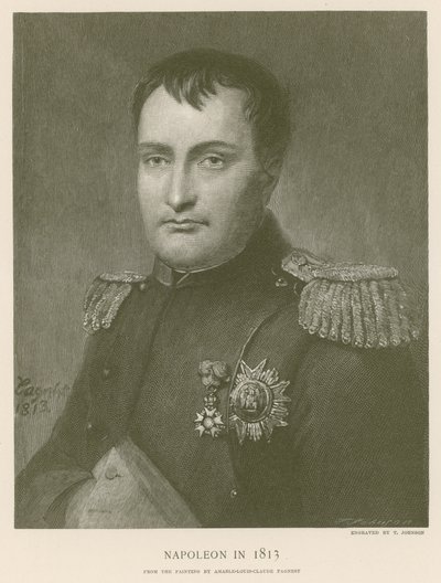 Napoleon in 1813 by French School