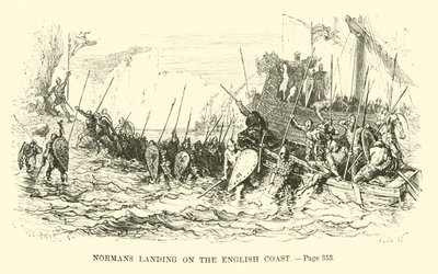Normans landing on the English Coast by French School