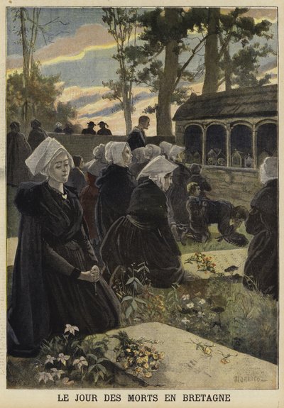 Observing All Souls Day in Brittany by French School