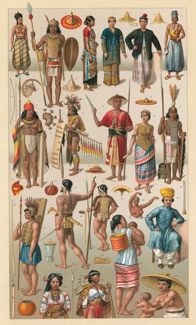 Oceania Costume by French School