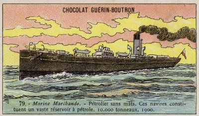 Oil Tanker, 1900 by French School