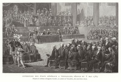 Opening of the Estates General, Versailles, 5 May 1789 by French School