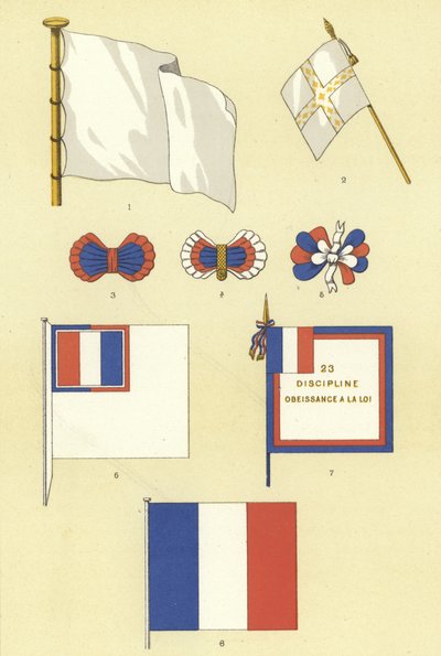Origins of the French Tricolour by French School