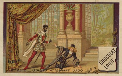 Othello and Iago by French School