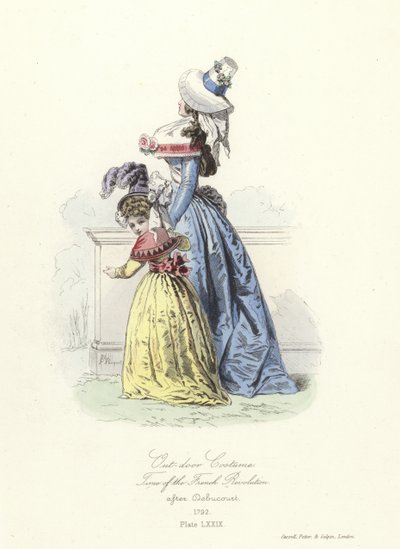 Outdoor Costume, Time of the French Revolution by French School