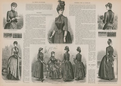 Page from La Mode Illustrée by French School