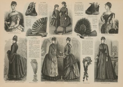 Page from La Mode Illustrée by French School