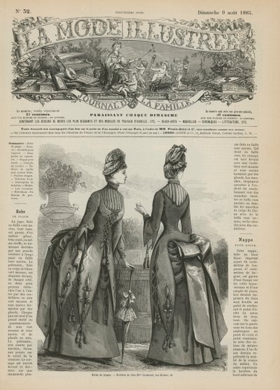 Page from La Mode Illustrée by French School