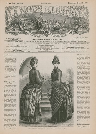 Page from La Mode Illustrée by French School