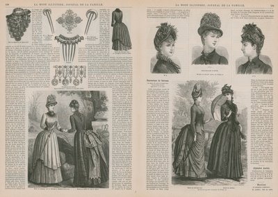 Page from La Mode Illustree by French School
