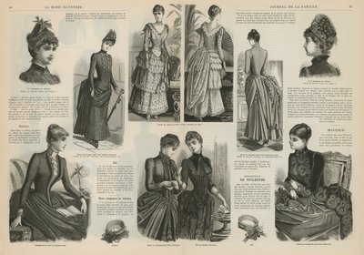 Page from La Mode Illustree by French School