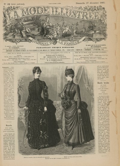 Page from La Mode Illustrée by French School