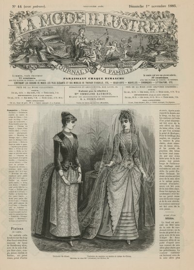 Page from La Mode Illustrée by French School