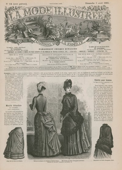 Page from La Mode Illustrée by French School