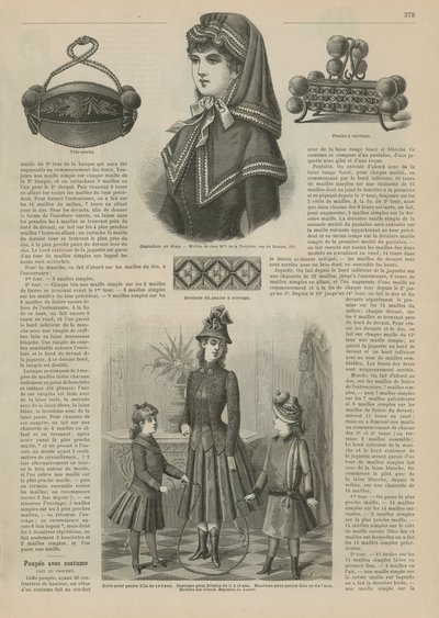 Page from La Mode Illustree by French School