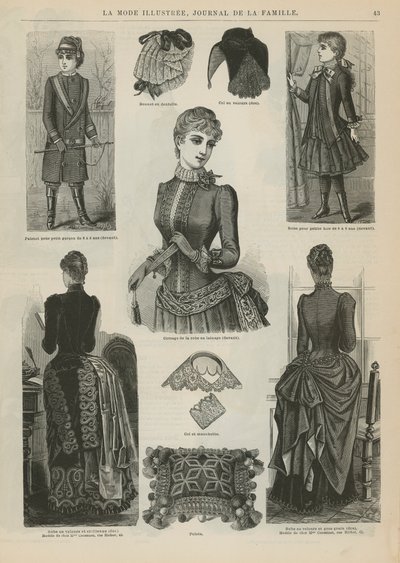 Page from La Mode Illustree by French School