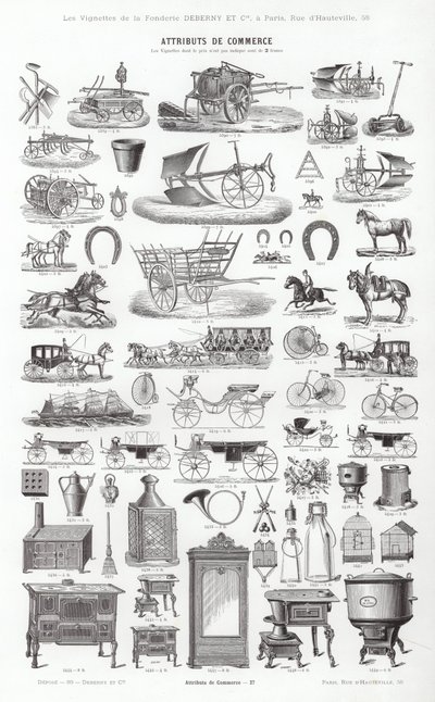 Page from Vignettes Typographiques by French School