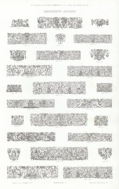 Page from Vignettes Typographiques by French School