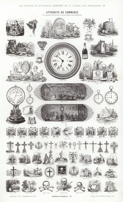 Page from Vignettes Typographiques by French School