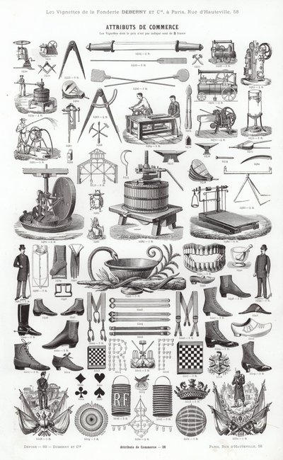 Page from Vignettes Typographiques by French School