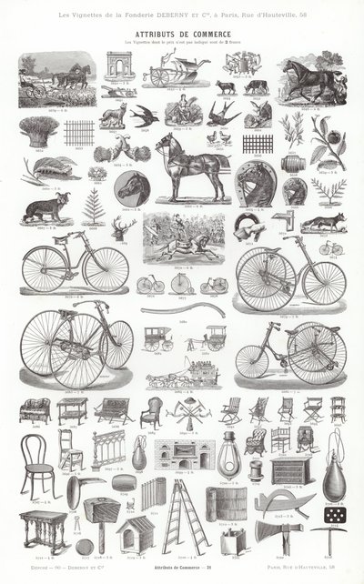 Page from Vignettes Typographiques by French School