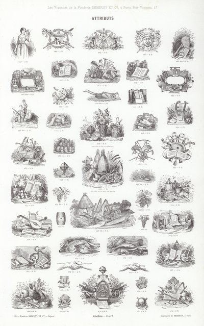 Page from Vignettes Typographiques by French School