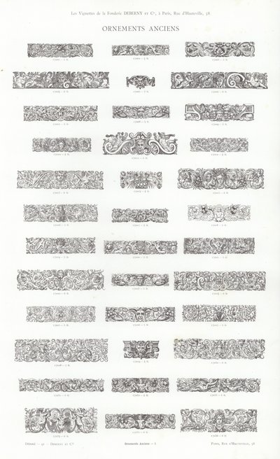 Page from Vignettes Typographiques by French School