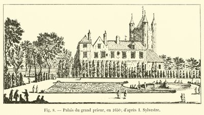 Palace of the Grand Prior, in 1650; after I. Sylvestre by French School