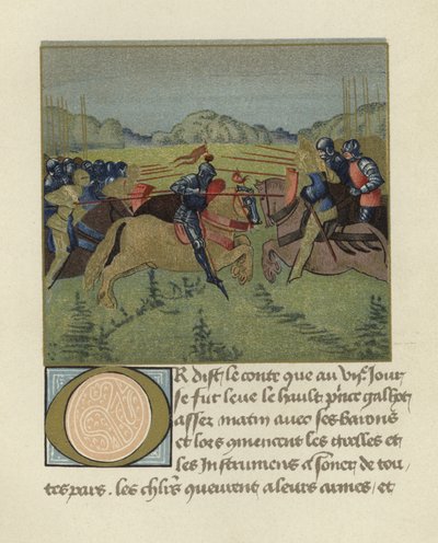 Palamedes in the Tournament at Soreloys by French School