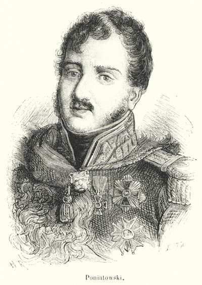 Poniatowski (engraving) by French School