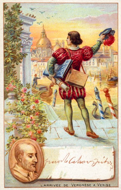 Paolo Veronese arriving in Venice by French School