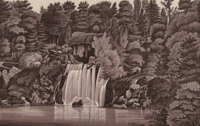 Paris: Cascade du Bois de Boulogne by French School