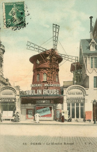 Paris, Le Moulin Rouge by French School