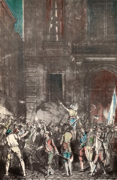 Patrols made by the people of Paris during the French Revolution by French School