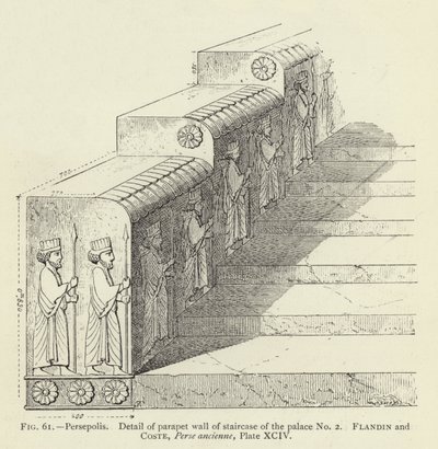 Detail of Parapet Wall of Staircase of the Palace No 2 by French School