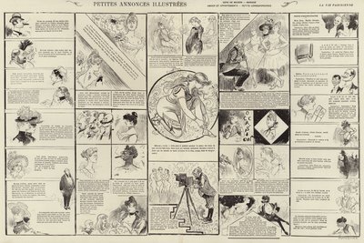 Illustrated Classified Ads by French School